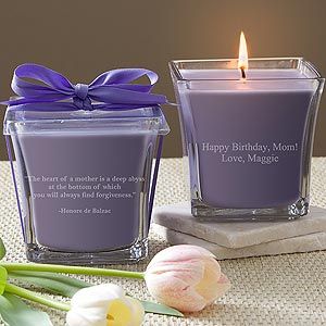 Personalized Mothers Day Candles   Lavender & Linen