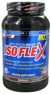 AllMax Nutrition   Isoflex Whey Protein Isolate Chocolate   2 lbs.