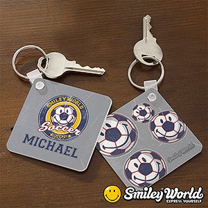 Personalized Key Rings   Smiley Sports