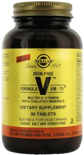 Solgar   Formula VM 75 Iron Free   90 Tablets