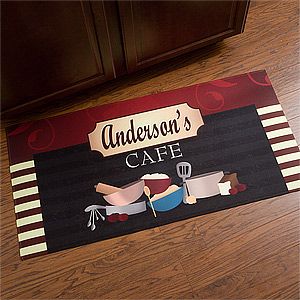 Personalized Oversized Kitchen Mats   Family Bistro