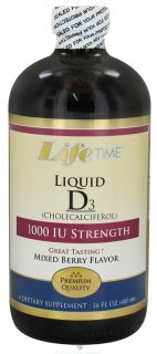 LifeTime Vitamins   Liquid D3 Mixed Berry 1000 IU   16 oz.