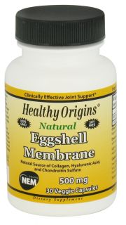 Healthy Origins   Natural Eggshell Membrane 500 mg.   30 Vegetarian Capsules