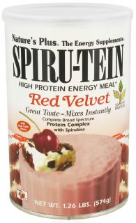 Natures Plus   Spiru Tein High Protein Energy Meal Red Velvet   1.26 lbs.