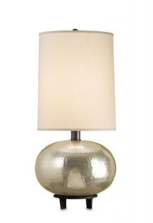 Luna 1 Light Table Lamps in Hammered/Silver 6386