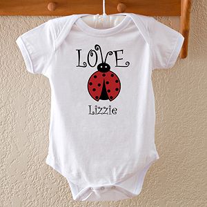 Personalized Baby Bodysuit   Love Bug
