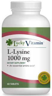 LuckyVitamin   L Lysine 1000 mg.   60 Tablets