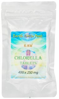Earth Circle Organics   Chlorella Tablets 250 mg.   400 Tablets