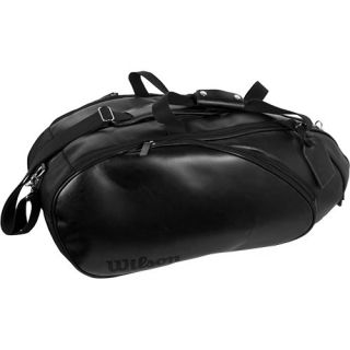 Wilson Leather 6 Pack Bag Black Wilson Tennis Bags