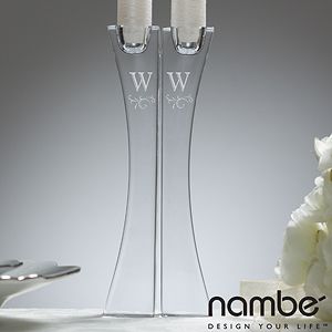 Personalized Crystal Candlesticks by Nambe