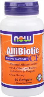 NOW Foods   AlliBiotic Non Drowsy CF   60 Softgels