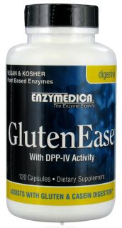 Enzymedica   Gluten Ease with DPP IV Activity   120 Capsules
