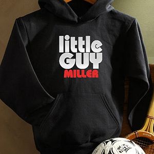 Personalized Kids Black Sweatshirt   Big Guy and Little Guy Collection