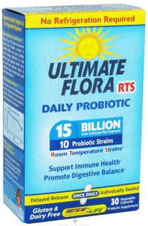 ReNew Life   Ultimate Flora RTS Daily Probiotic 15 Billion   30 Vegetarian Capsules