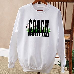 Personalized Baseball Coach Sweatshirt