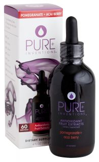 Pure Inventions   Antioxidant Fruit Extracts Liquid Dropper Pomegranate + Acai Berry   4 oz.