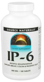 Source Naturals   IP 6 Inositol Hexaphosphate 800 mg.   180 Tablets