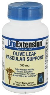 Life Extension   Olive Leaf Vascular Support   60 Vegetarian Capsules