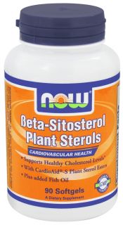 NOW Foods   Beta Sitosterol Plant Sterols   90 Softgels