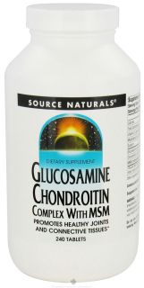 Source Naturals   Glucosamine Chondroitin Complex With MSM   240 Tablets