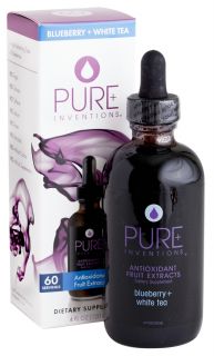 Pure Inventions   Antioxidant Fruit Extracts Liquid Dropper Blueberry + White Tea   4 oz.