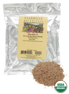 Starwest Botanicals   Bulk Psyllium Seed Whole Organic   1 lb.