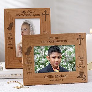 Personalized First Communion Picture Frames   God Bless