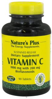 Natures Plus   Vitamin C Sustained Release Bioflavonoids 1000 mg.   90 Tablets