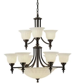 Richland 12 Light Chandeliers in Royal Bronze 664 30