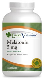 LuckyVitamin   Melatonin 5 mg.   100 Tablets