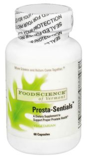 FoodScience of Vermont   Prosta Sentials   60 Vegetarian Capsules