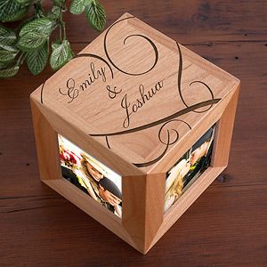 Personalized Picture Frame Cubes   Couple In Love