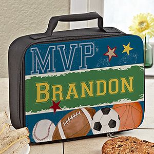 Personalized Sports Lunch Bag   Baseball, Soccer, Football, Basketball