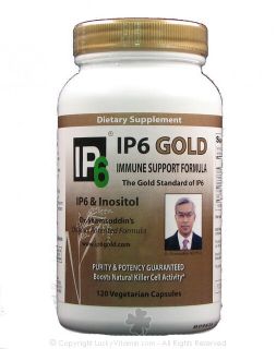 IP 6 International, Inc.   Dr. Shamsuddins Original IP6 Gold Immune Support with IP6 & Inositol   120 Vegetarian Capsules formerly IP 6 & Inositol Immune Support Formul