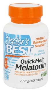 Doctors Best   QuickMelt Melatonin 2.5 mg.   60 Tablets