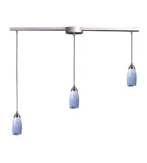 Milan 3 Light Pendants in Satin Nickel 110 3L SW