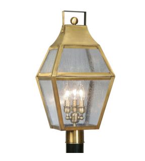 Augusta 3 Light Post Lights & Accessories in Flemish Brass 2083 22