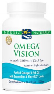 Nordic Naturals   Omega Vision Plus Lutein and Zeaxanthin 1000 mg.   60 Softgels formerly Ultimate DHA Eye