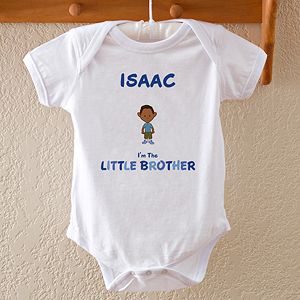 Personalized Boy Cartoon Character Baby Bodysuit   Im The Brother