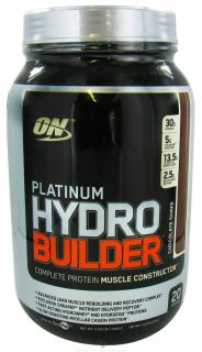 Optimum Nutrition   Platinum Hydro Builder Chocolate Shake   2.29 lbs.