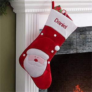 Personalized Jumbo Christmas Stockings   Santa Claus