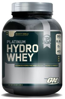 Optimum Nutrition   Platinum Hydro Whey Advanced Hydrolyzed Whey Protein Velocity Vanilla   3.5 lbs.