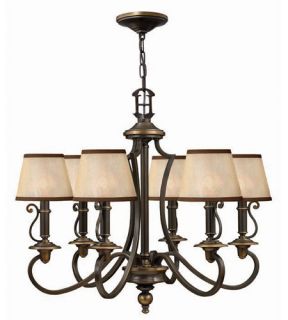 Plymouth 6 Light Chandeliers in Olde Bronze 4246OB