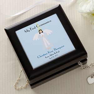 Personalized First Communion Jewelry Memory Box