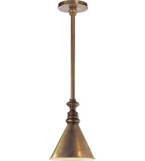 E.F. Chapman Boston 1 Light Pendants in Hand Rubbed Antique Brass SL5125HAB/SLD HAB