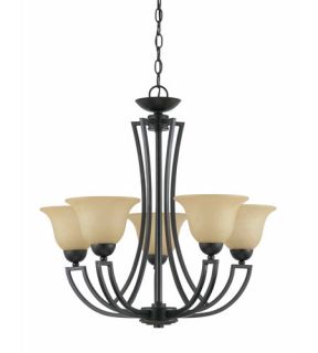 Greco 5 Light Chandeliers in English Bronze 32783