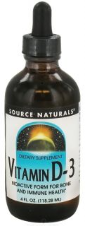 Source Naturals   Vitamin D 3 Liquid   4 oz.