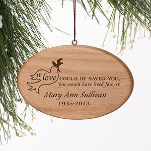 Personalized Memorial Christmas Ornament   Forever Loved