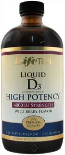 LifeTime Vitamins   Liquid D3 High Potency Wild Berry 4000 IU   16 oz.