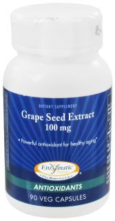 Enzymatic Therapy   Grape Seed Extract 100 mg.   90 Vegetarian Capsules